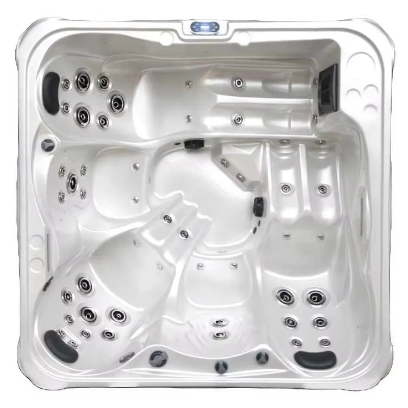 Outdoor-Whirlpool 6 Personen Familie mit Massagedüsen Badewanne Acryl-Schwimmbecken Swim Pool Jacuzzi