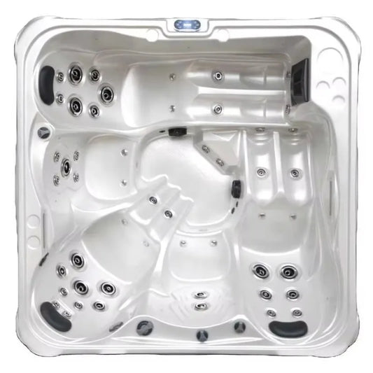 Outdoor-Whirlpool 6 Personen Familie mit Massagedüsen Badewanne Acryl-Schwimmbecken Swim Pool Jacuzzi