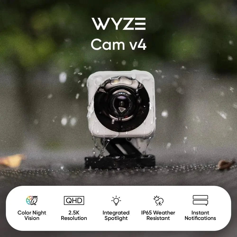 Wyze Cam v4 – 2K HD Smart Wi-Fi Security Camera for Indoor/Outdoor