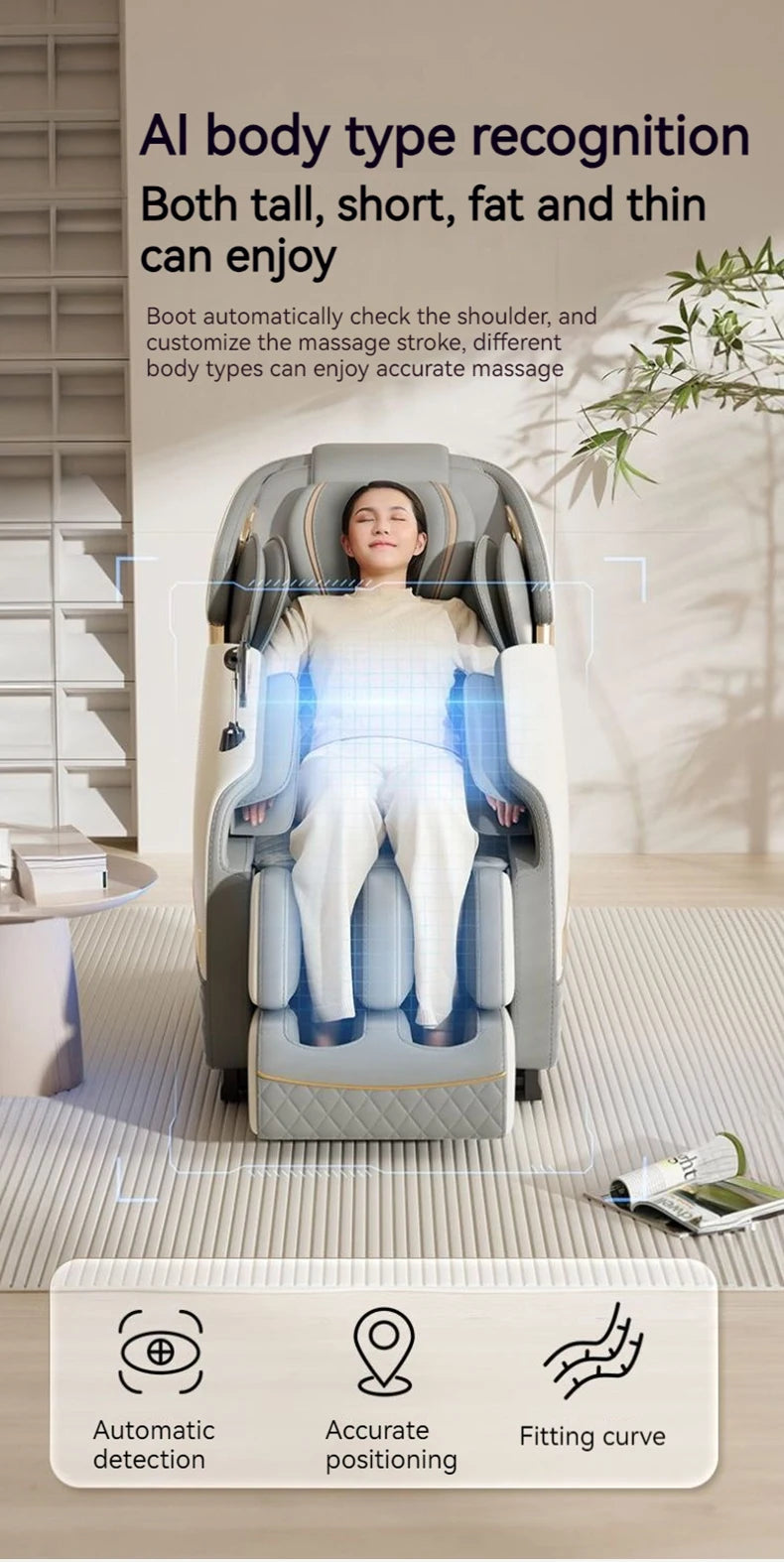 massage chair full body with airbag 3D Zero Gravity Massage Chair with Heat Therapy Foot Roller Bluetooth Music massage sofa