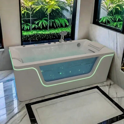 Newest whirlpool Acrylic Massage Jacuzi Bathtub Bath Freestanding Hydromassage  with Waterfall