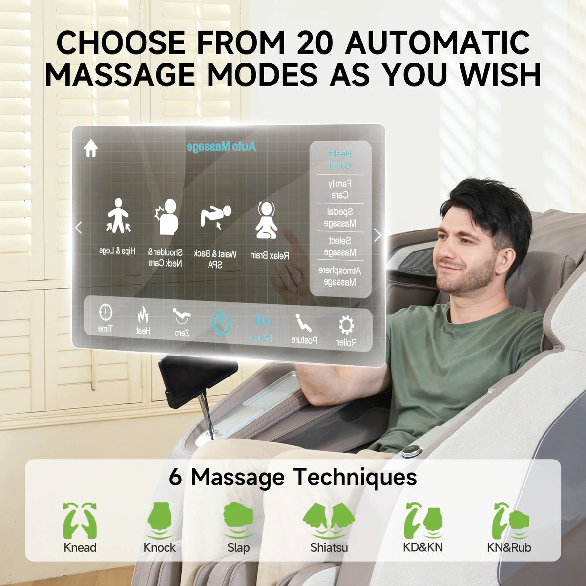 2024 Hersteller Luxus Ganzkörper bester elektrischer Schwerelosigkeits-Massagesessel Massagestuhl Bürostuhl Sofa Sessel Maschine für den Körper