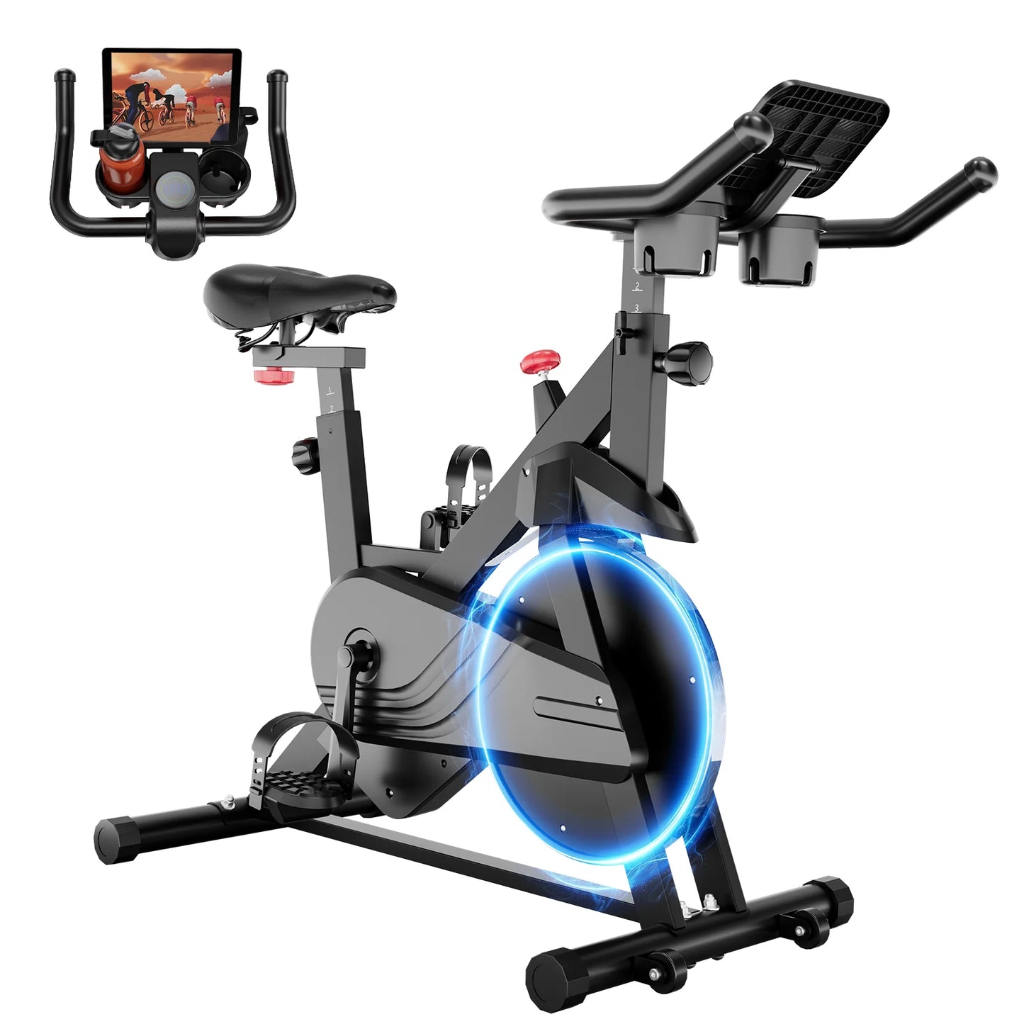 Superun Heimtrainer, Standfahrrad mit 32-stufigem Magnetwiderstand für Zuhause, geräuscharmes Trainingsfahrrad für den Heimgebrauch