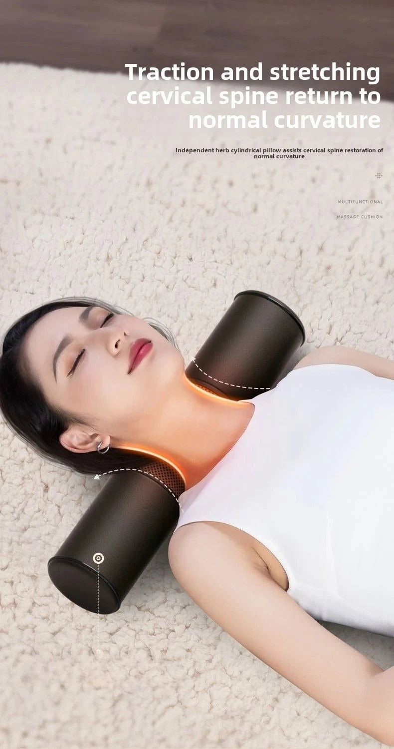 Ganzkörpermassage-Matratze Wellenförmige Vibrationsentspannung mit Fingerdruck-Kissen Rücken-Fuß-Massage Manuelle Airbag 12V3A Adapter
