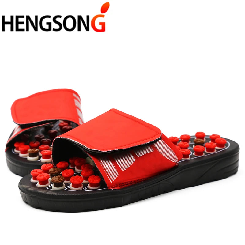 Acupoint Massage Slippers Massager Shoes For Feet Unisex Flop Health Care Rotating Feet Chinese Acupressure Home Flip