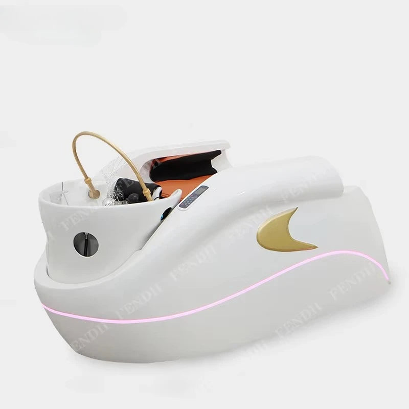 Professional Luxury Lounge Chair Barber Shop Head Spa Massage Shampoo Bed Hair Shampoo Chair