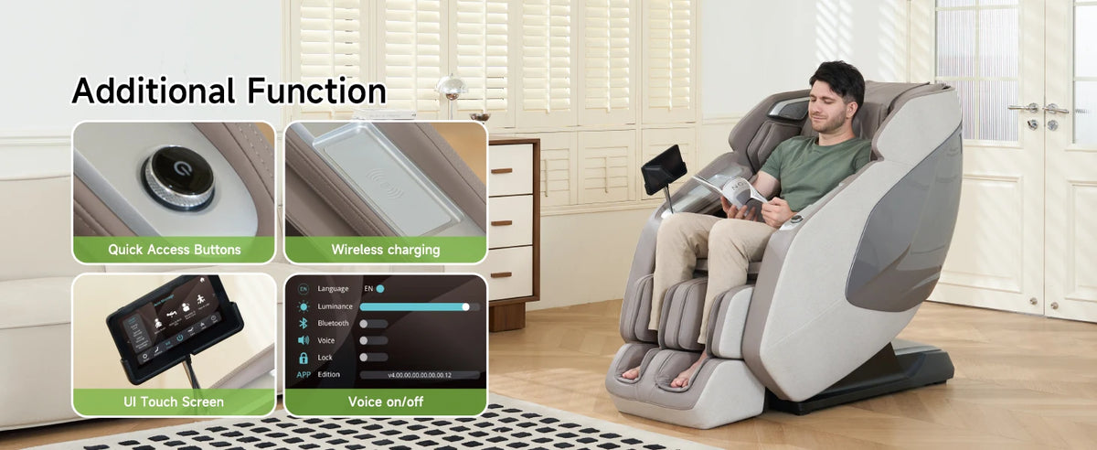 Moderner elektrischer Relaxsessel mit Massagefunktion, Home-Freizeit-Massagesessel, Gaming-Sessel, Lazy Sofa mit Schaukelfunktion, Massagesessel