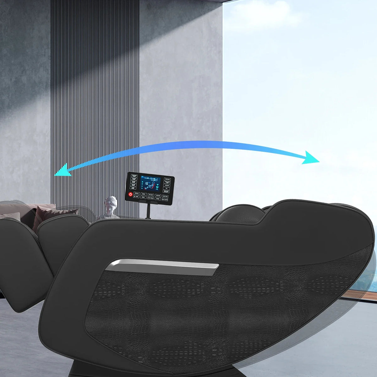 2025 7ft Professioneller Ganzkörper-Elektromassagesessel 400Lbs Kapazität 4D Massage Schwerelosigkeit Multifunktions-Heimmöbel