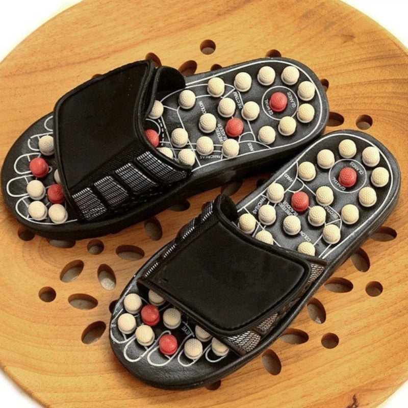 Acupoint Massage Slippers Massager Shoes For Feet Unisex Home Flip Flop Health Care Rotating Feet Chinese Acupressure