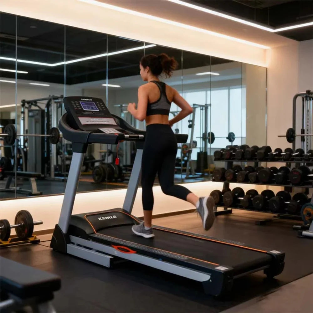 Portable Electric Foldable Treadmill with LCD Screen for Home Use Space-Saving Design Indoor Exercise & Fitness Equipment