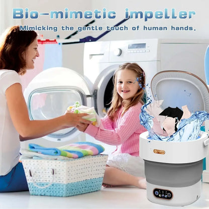 15L faltbare tragbare Waschmaschine, große Kapazität, Eimer für Kleidung, Unterwäsche, Slips, Socken, Mini-Faltwaschmaschine