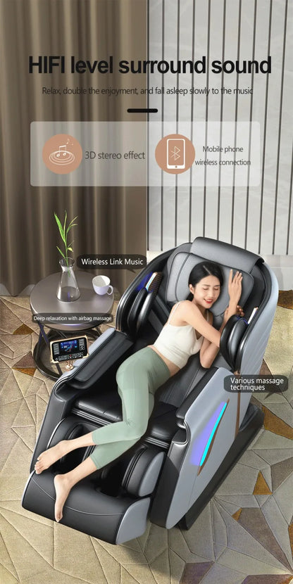Massagesessel Ganzkörper Zero Gravity Shiatsu SL Track Airbag-Massage 3 Jahre Garantie Elektrische Massagesessel für Büromassage