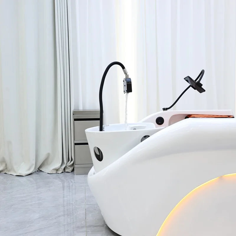 Shampoostuhl, elektrischer intelligenter Spa-Massagetisch, Shampoobett