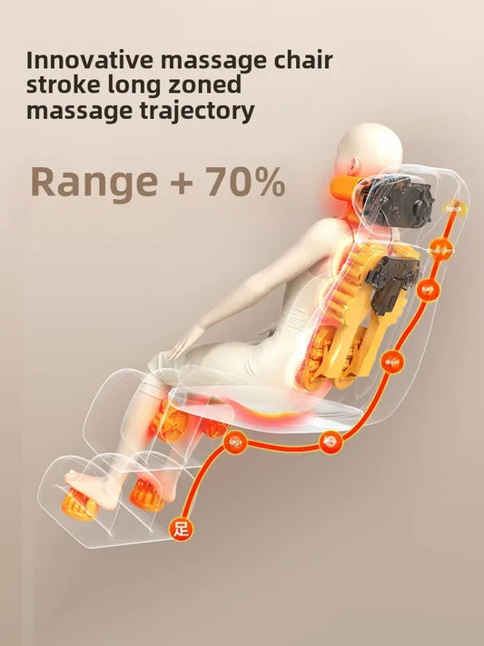 Massagesessel für zu Hause Ganzkörper-Multifunktionsmassagegerät Rücken Taille Halswirbelsäule Instrument Massagesofa Stuhlkissen elektrisch