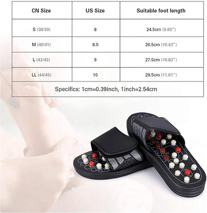 Acupressure Massage Slippers, Foot Massager for Feet Care Reflexology Sandals Sore Plantar Fasciitis Arch Neuropathy Pain Relief