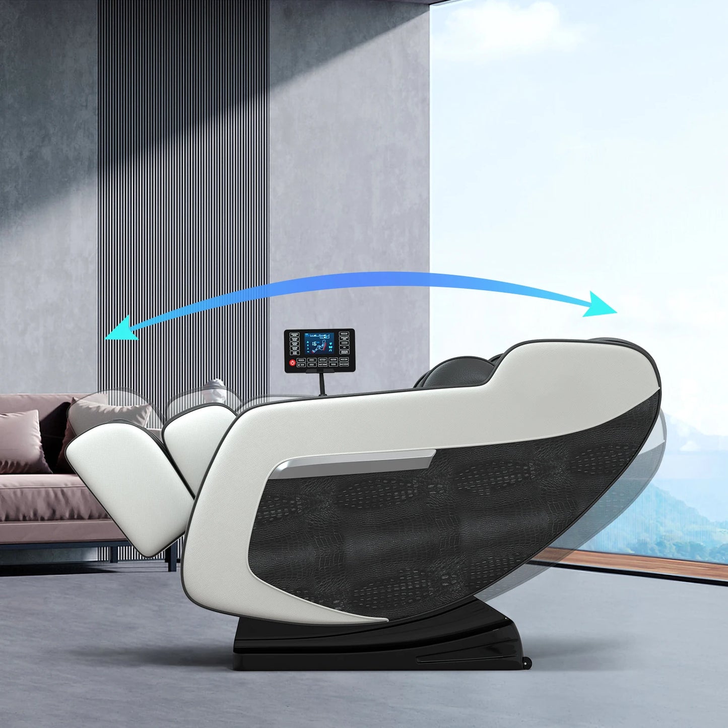 massage chair 4d zero gravity Automatic Heating Massage Chair Bluetooth Music  with Airbag Reclining Shiatsu Massage Chair