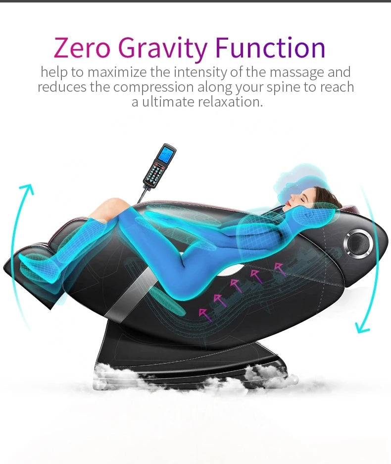New Arrival Modern Shiatsu Zero Gravity Full Body Massage Chair 3D Head Luxury Electric Foot Massage Armchair