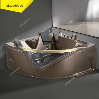 M138 Badezimmer-Wandeck-Whirlpool, Chromotherapie, Indoor-Spa, Doppelpersonen-Surf-Massagewanne