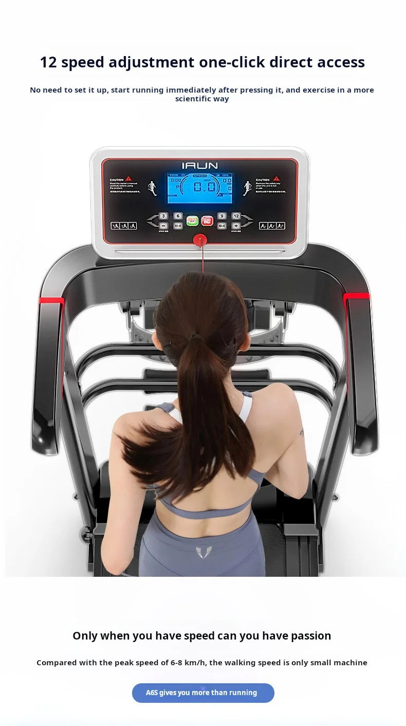 New Style Men and Women Mini Walking Machine Electric Treadmill for Home Use Folding Fitness Equipment Silent Treadmill