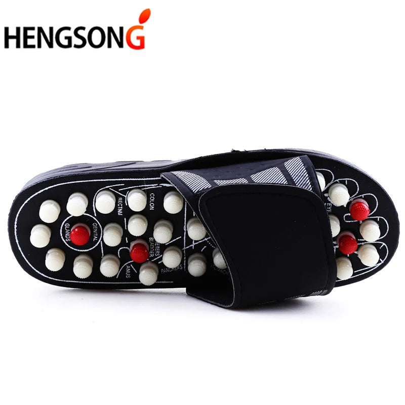 Acupoint Massage Slippers Massager Shoes For Feet Unisex Flop Health Care Rotating Feet Chinese Acupressure Home Flip