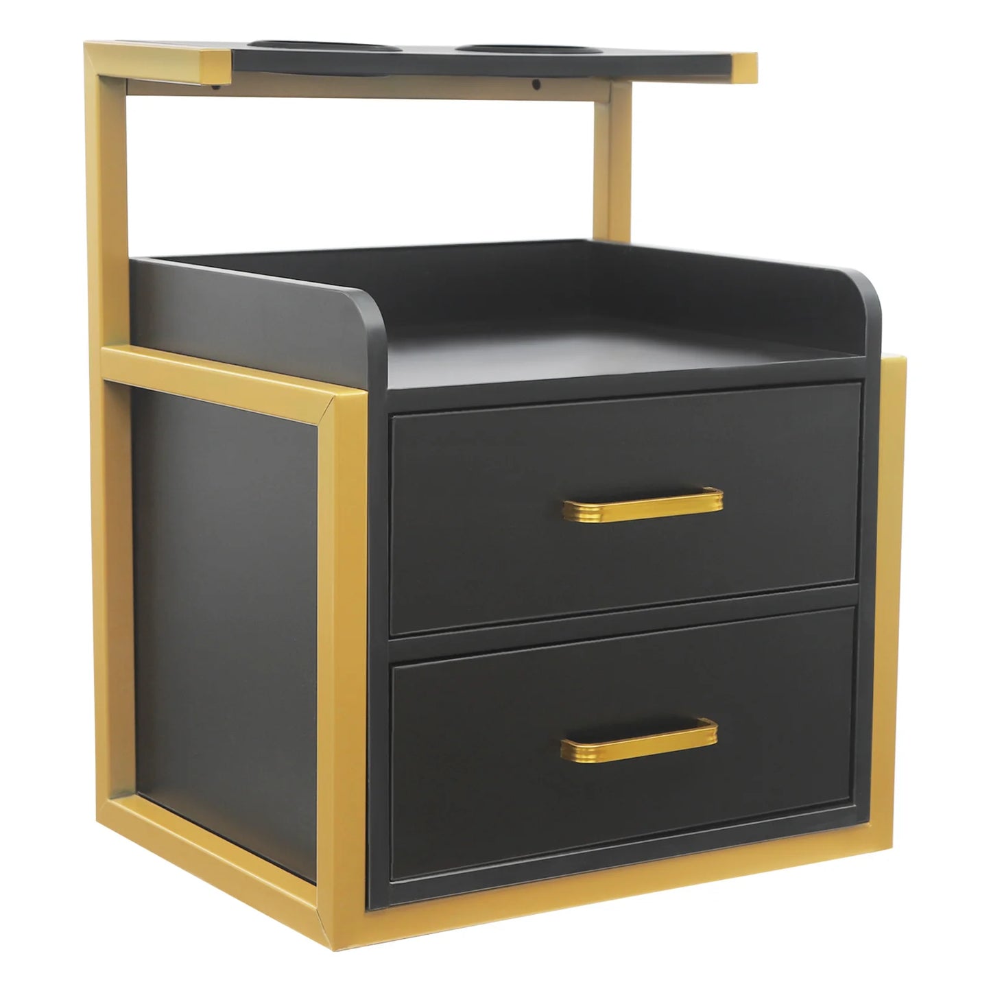 Multifunktionale Salonwagen Wandmontierter Friseurschrank Friseursalon Spezial Dauerwellen-Färbemittel-Ablageregal Möbel