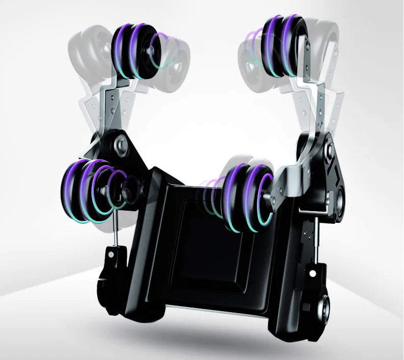 Luxuriöser Shiatsu Zero Gravity Massagesessel mit Ganzkörper-Arm-, Bein- und Nacken-Rollmassagefunktionen, neues Design, Fußpflege-Lederstuhl