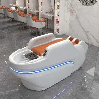 M178 Automatisches intelligentes elektrisches Massage-Shampoo-Bett für Friseursalons, spezielles Wasserzirkulations-Haarpflegebett
