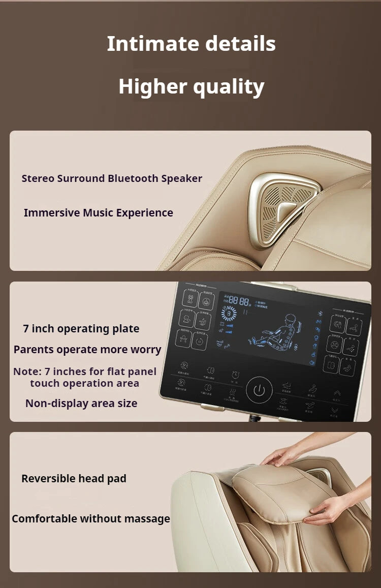 2 Jahre Garantie 4D SL Airbag Zero Gravity Ganzkörper-Massagesessel Home 3D Büro-Fußroller Shiatsu Bürostuhl Massagesofa