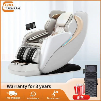 Dual-Core 4D SL-Track Zero-Gravity-Massagesessel | Ganzkörper-Thai-Stretch & Fußverlängerung | 3 Jahre Garantie Luxuriöser Elektrischer Massagesto
