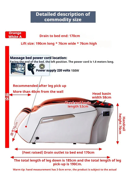 Japanischer Head Spa Shampoo Sessel Massagestuhl Massagesalon Schönheitssalon Professionelle Haarpflege Waschbecken Waschbecken Spa Möbel