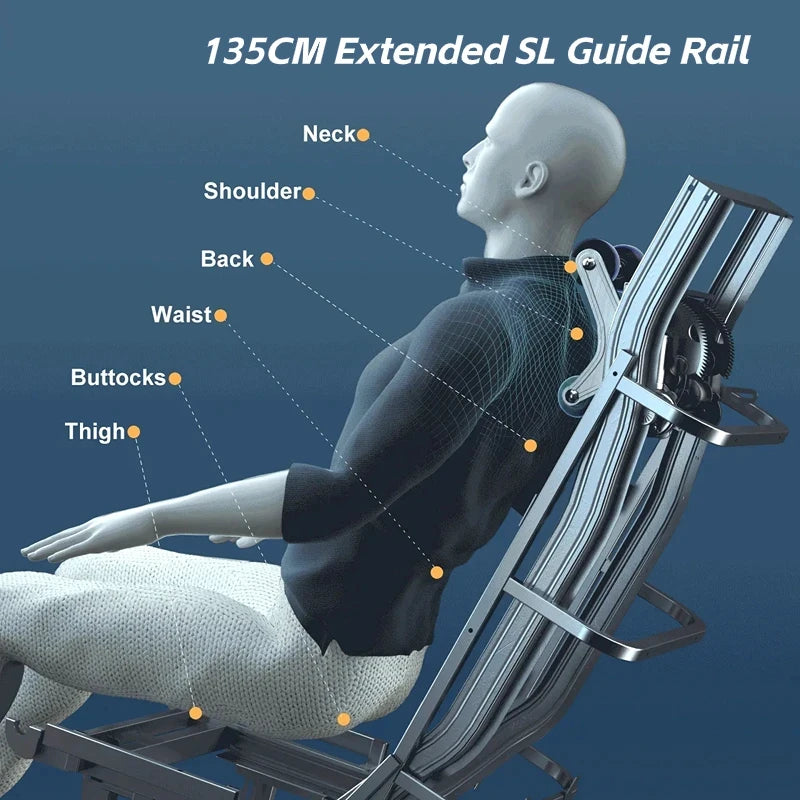 3 Jahre Garantie 4D SL Track Zero Gravity Ganzkörpermassagesessel mit Wärme und Airbag