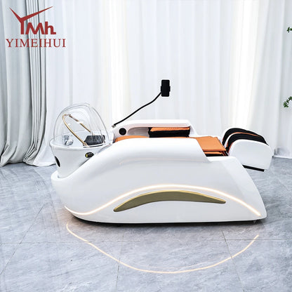 Professioneller Hot Selling Elektrischer Salon-Kopfwäschestuhl mit Kopfbädertherapie und Dampffunktion