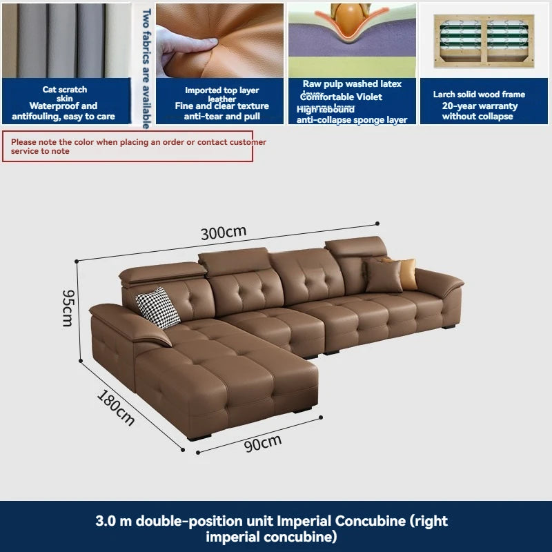 L Shaped Leather Sectional Sofa and Couch For Living Room Italian Oversized Leather Sofa Couches Living Room Furniture