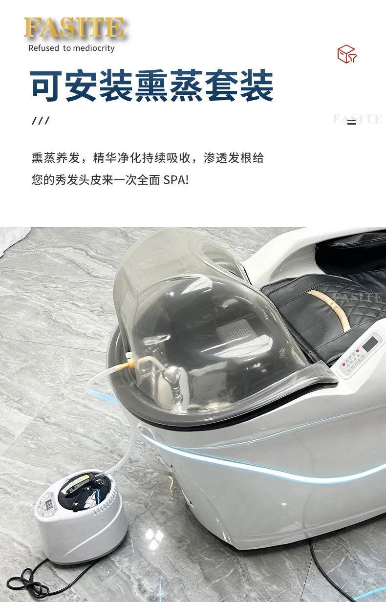Automatisches Massage-Shampoo-Bett Schönheitssalon Wasserzirkulations-Begasungskopfbehandlung Multifunktionsbett