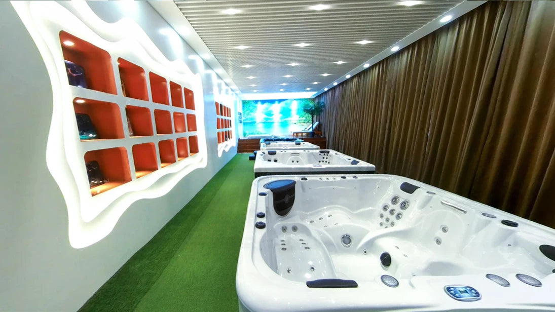 5 Personen Hydrotherapie Badewanne Whirlpool Massage Außenwhirlpool