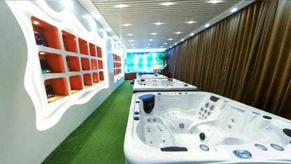 5 Personen Hydrotherapie Badewanne Whirlpool Massage Außenwhirlpool