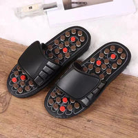 Akupressur-Massage-Pantoffeln, Therapie-Massagegerät Schuhe für Füße Unisex Home Flip Flop Gesundheitswesen Medizinische rotierende Fußmassage-Schuhe