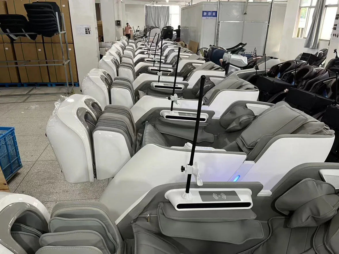 Luxury 4D SL Track 3D Zero Gravity Massage Chair Modern High End Electric Dual Core Zero Gravity Full Body  Massage Chair