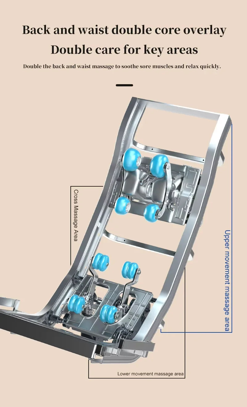 OEM Modern Shiatsu Massager Blood Circulation SL Track Full Body Luxury 4d Ai Zero Gravity Massage Chair