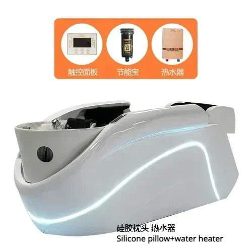 ss Neues intelligentes Massage-Shampoo-Bett Kopfpflege Begasung Wasserkreislauf Automatisches Massage-Shampoo-Bett