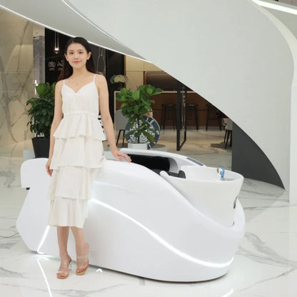 Kopfhautmassage-Shampoo-Bett Shampoo Waschen Friseurbecken Professionelle Ausrüstung Stuhl Chaise Friseursalon