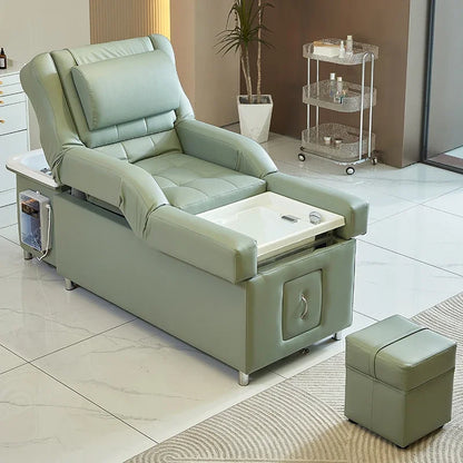 Gesundheitsfußmassage Schönheitssalon Spezialshampookopf-Bett elektrisches Hebefußmassage-Sofabett Schönheitssalon High-End-Kopftherapiebett
