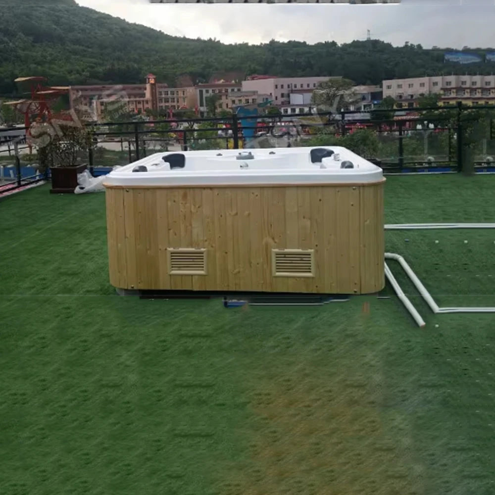 2120X2120X900mm 4 people Swimming Pool Whirlpool Bathtub Hydromassage Surf Massage Outdoor SPA 99-2