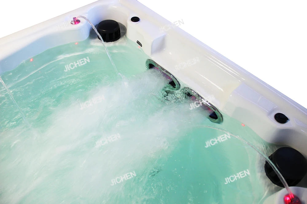 DepositZwei-Zonen-Luxus-Jacuzzi-Whirlpool-Kombination, neues Design, Schwimm-Spa-Pool