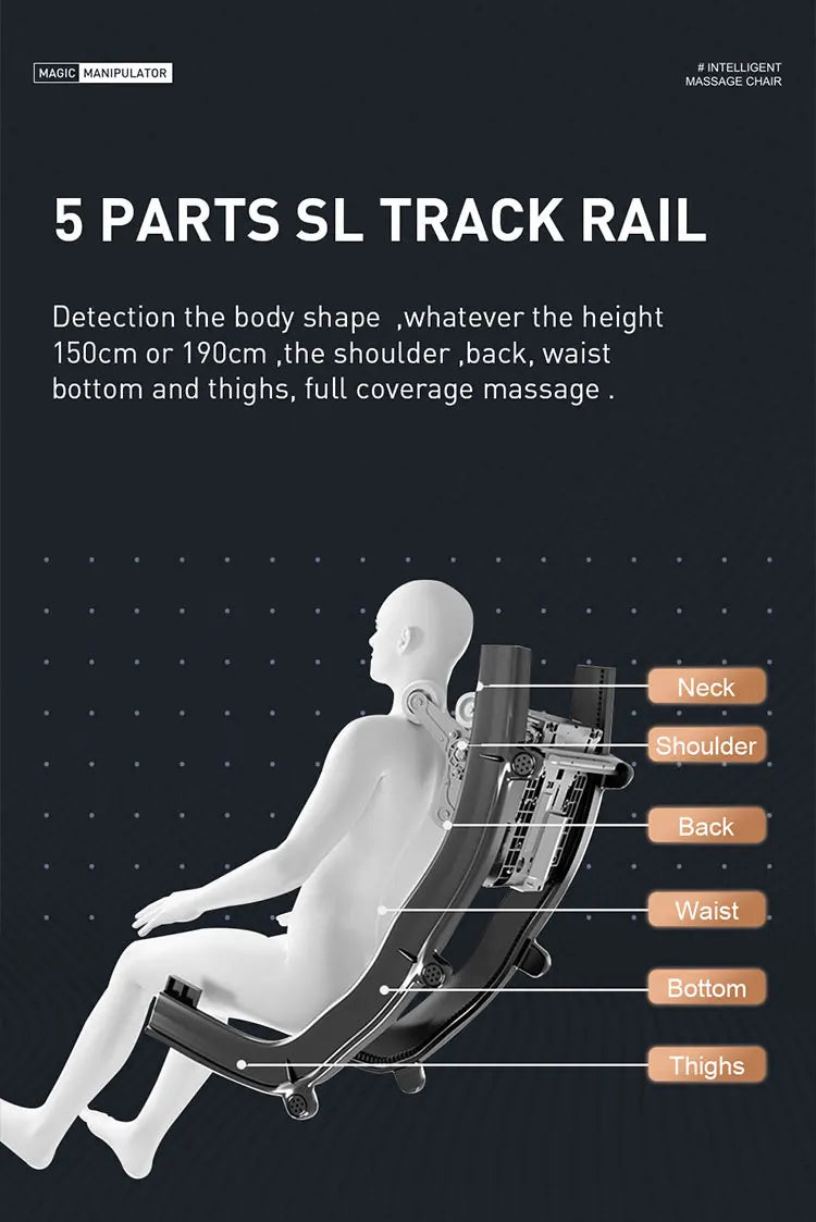 Massage Chair Luxury 5d Zero High-End Luxury Full Body 8D Zero Gravity Home Massage Chair Electric Stretching Features