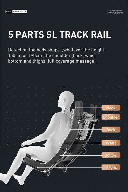 Massage Chair Luxury 5d Zero High-End Luxury Full Body 8D Zero Gravity Home Massage Chair Electric Stretching Features
