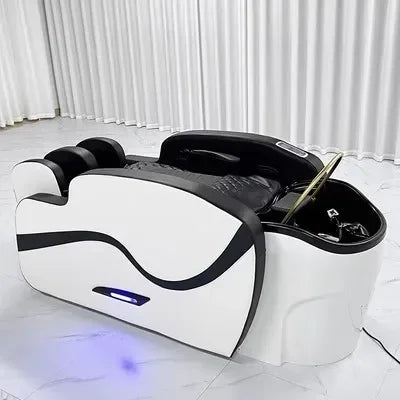 Multi-functional Massage Shampoo Chair Beauty Sink Comfort Shower Shampoo Chair Artifact PU Leather Furniture Мойка Волос MHXFY