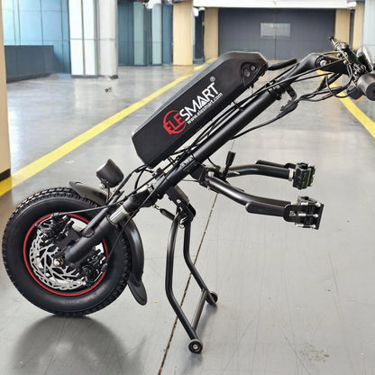 Elesmart Kit de conversion de tracteur de moto électrique 12 pouces 36V 250/350/500W fixation de fauteuil roulant pour aide aux personnes handicapées