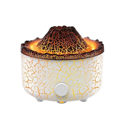 Volcanic Lava Aromatherapy Humidifier – Flame Effect with Simulated Smoke Rings
