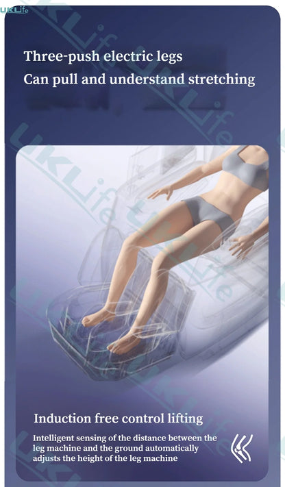 Dual Core 6D Massagesessel mit SL-Schiene, Heizschal, Thai-Stretch & KI-Sprachsteuerung – Ganzkörper-Schwerelosigkeitsliege
